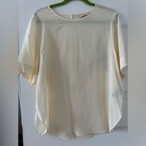 HM Cream silk blouse